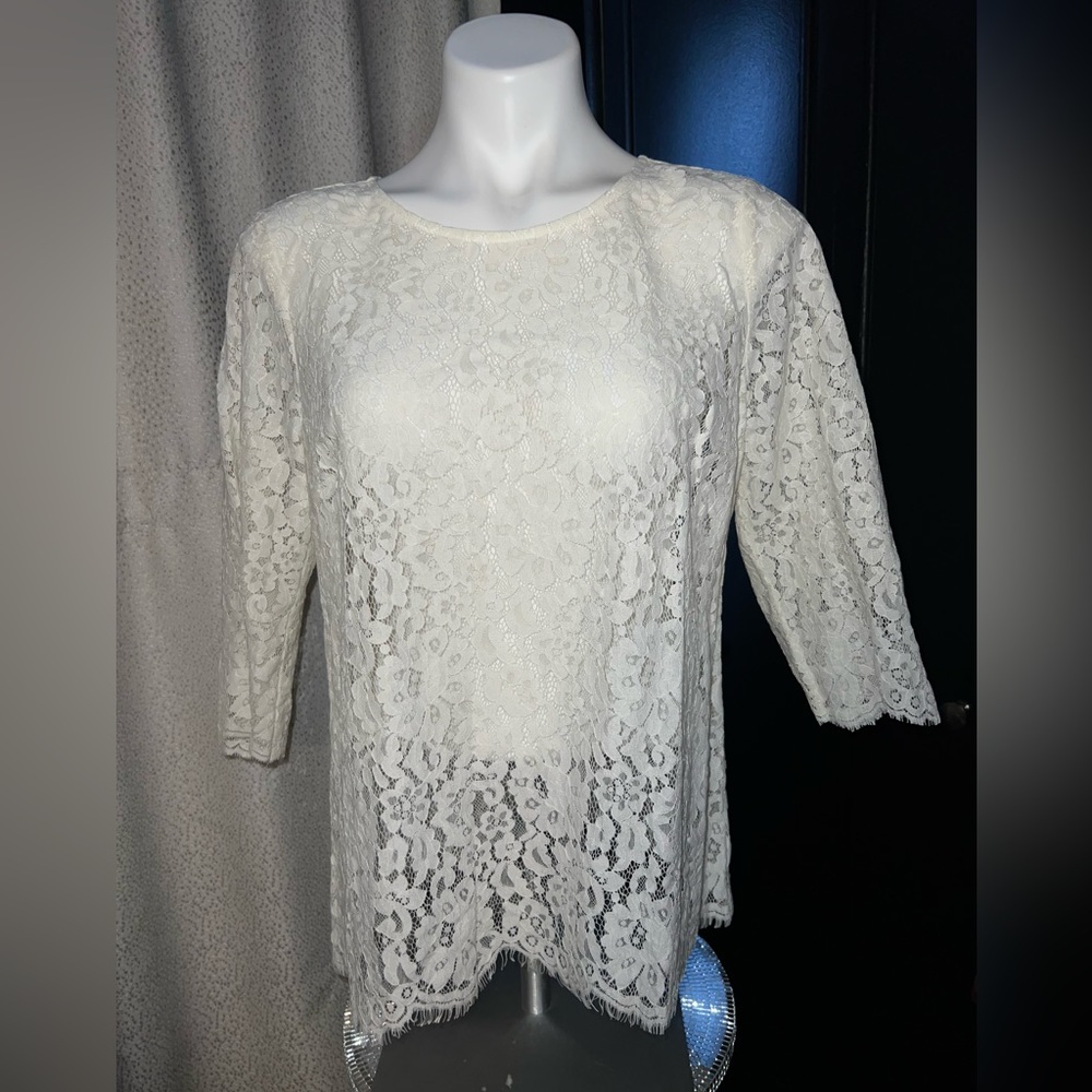 The Limited Ivory Lace Blouse NWT